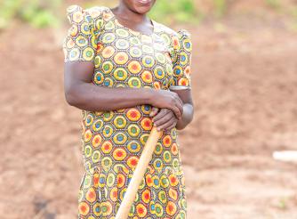 Irene Kaonga, a beneficiary of ActionAid Malawi interventions under Country Strategy Paper V